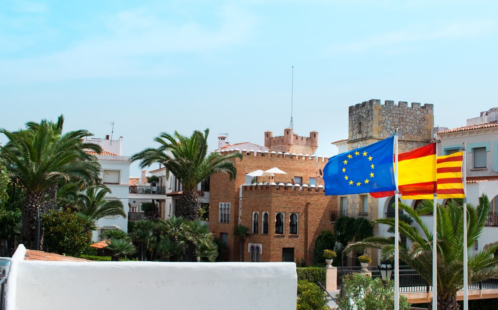 Spaans landschap in Catalonië voor plusvalía meerwaardebelasting